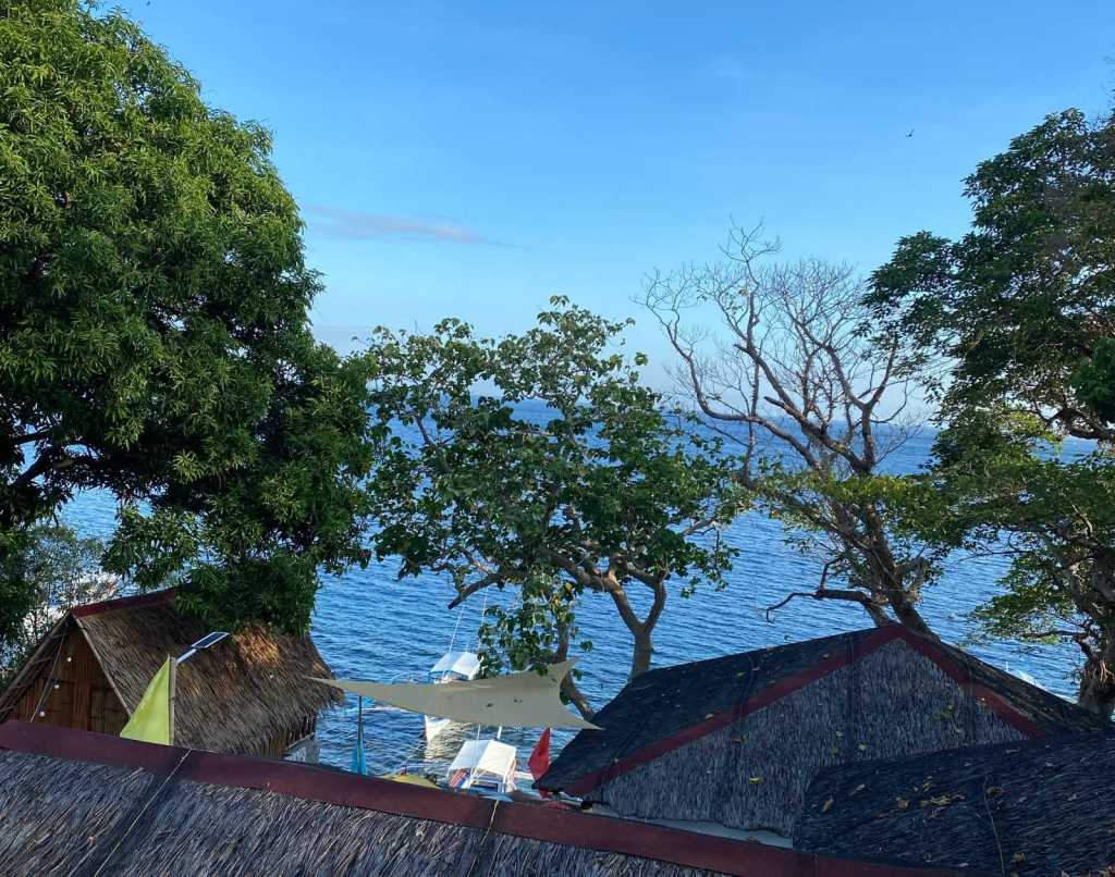 Shot of Balai Lawom's sea view