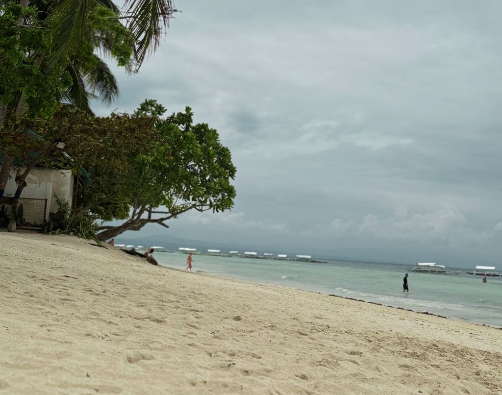 Shot of Dumaluan Beach and its white sand